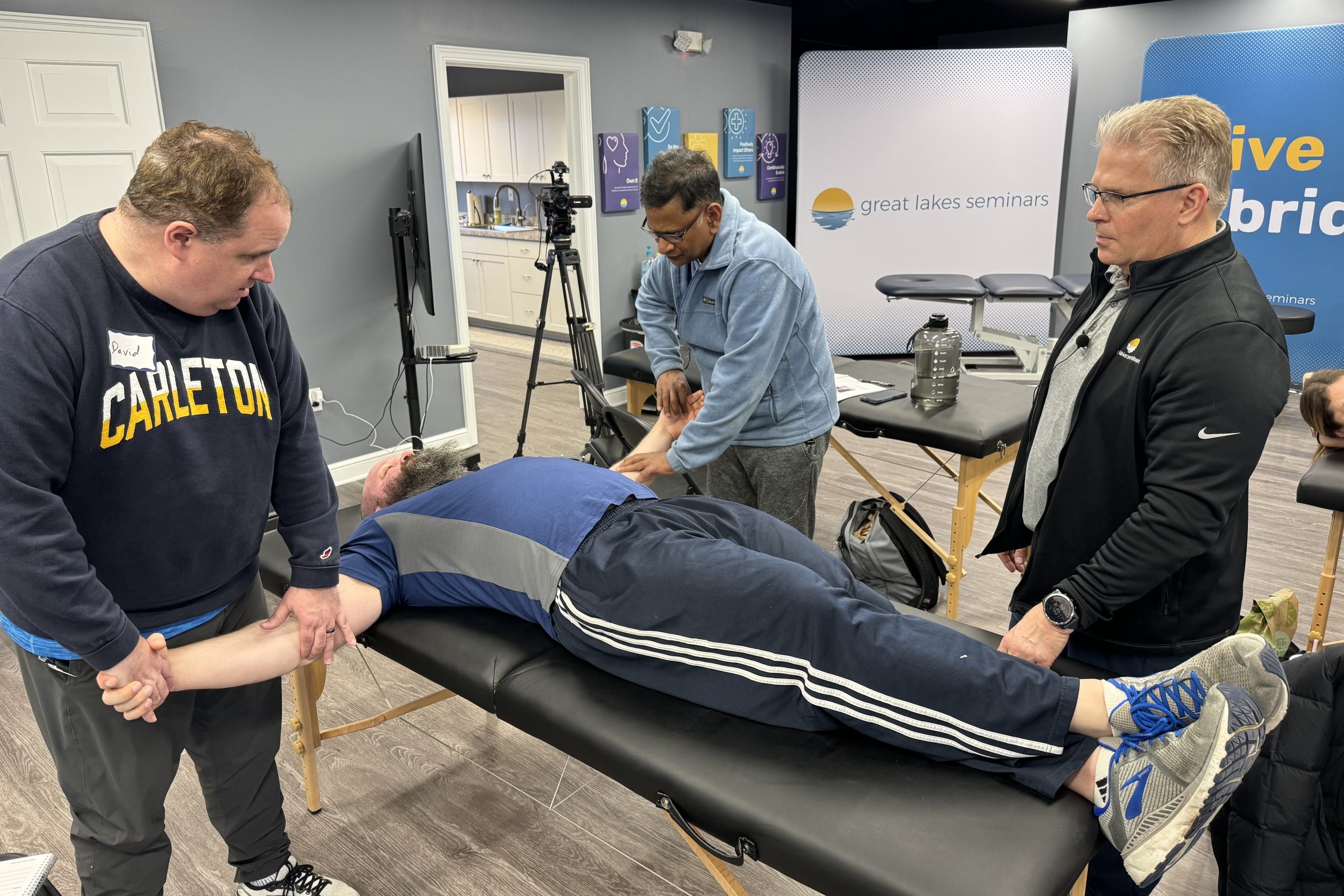 physical therapists at continuing education course