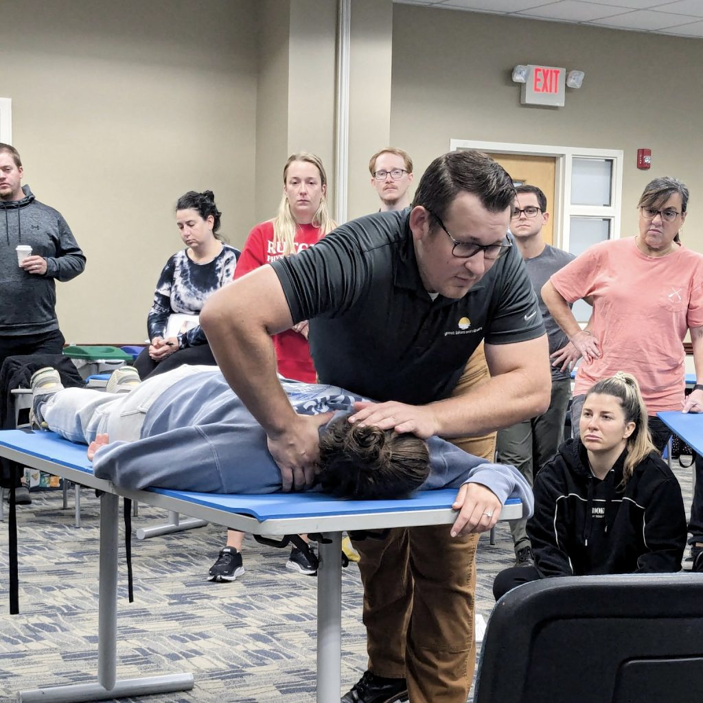 Advanced Spine instructor demonstrating techniques